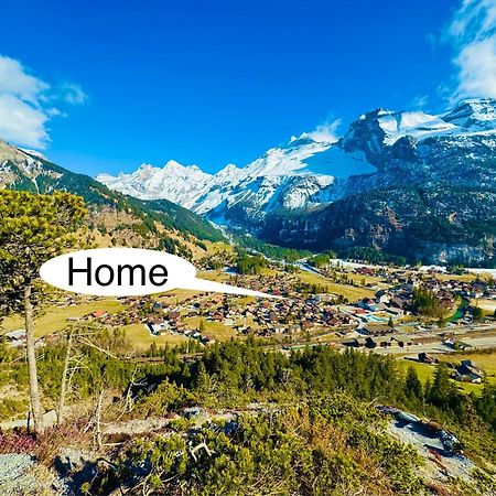 Unique Penthouse With Gallery And Mountain View Kandersteg Exterior foto