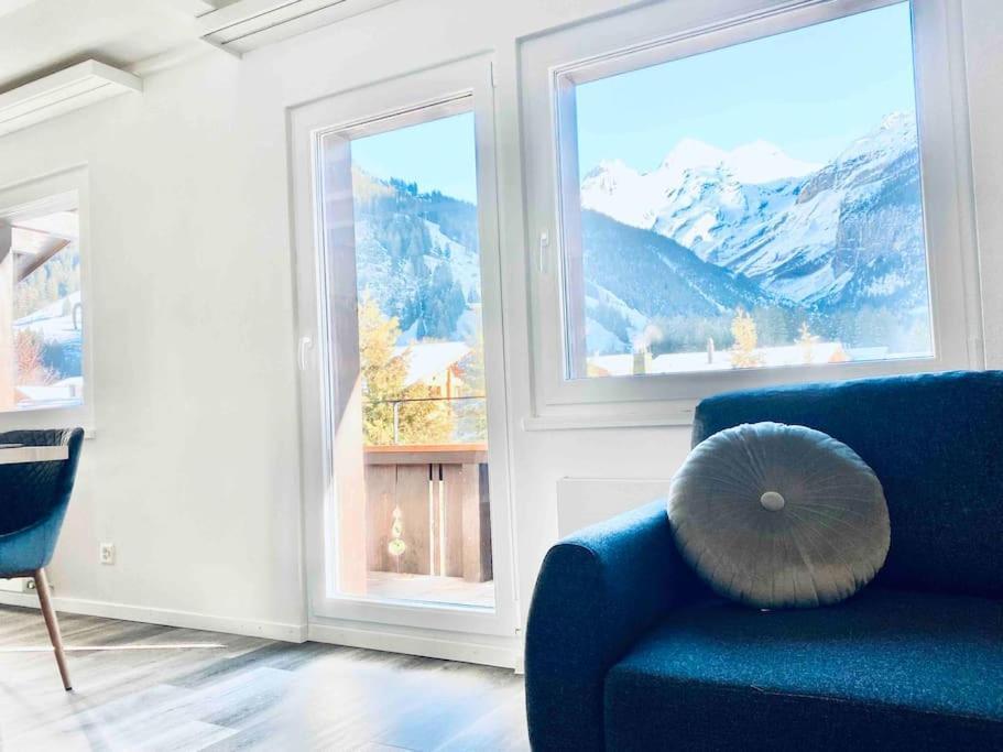 Unique Penthouse With Gallery And Mountain View Kandersteg Exterior foto