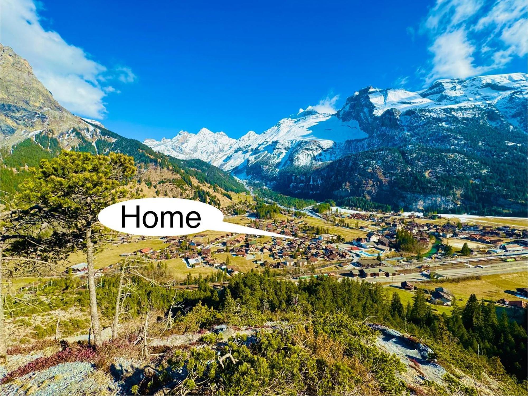 Unique Penthouse With Gallery And Mountain View Kandersteg Exterior foto